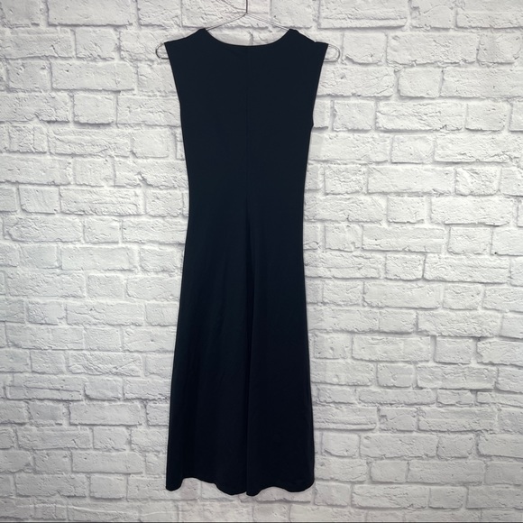 Patagonia Bandha Midi Dress Black Nylon Stretch Twist Front Women's Size Small - Picture 3 of 7